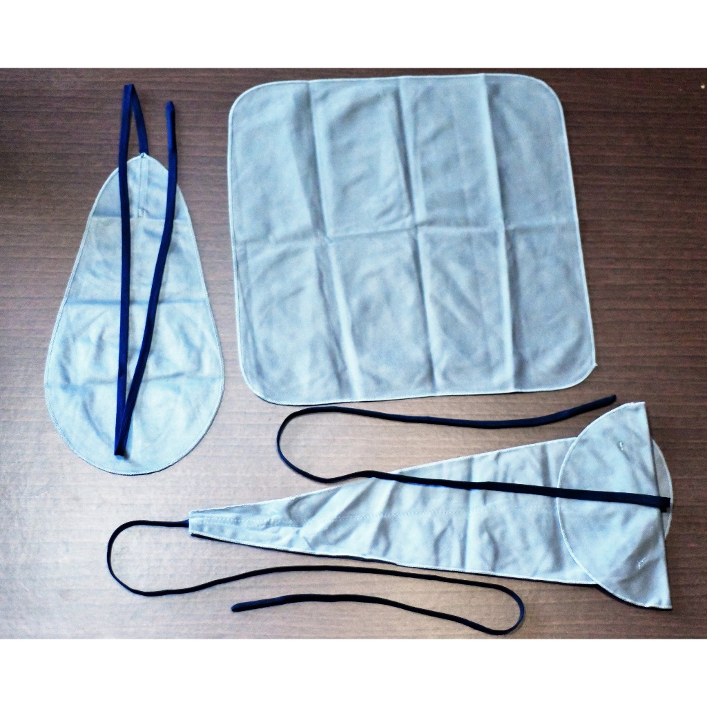 ชุดผ้าทำความสะอาดแซกโซโฟน 3 ชิ้น/3-Piece Saxophone Cleaning Cloth Set