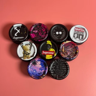 ที่บดสมุนไพรขนาดพกพา ไซส์ 63mm 3ชั้น Grinder รูปแบบ เลือกสีได้ วงกลม ริกและมอร์ตี้ วัสดุพลาสติก