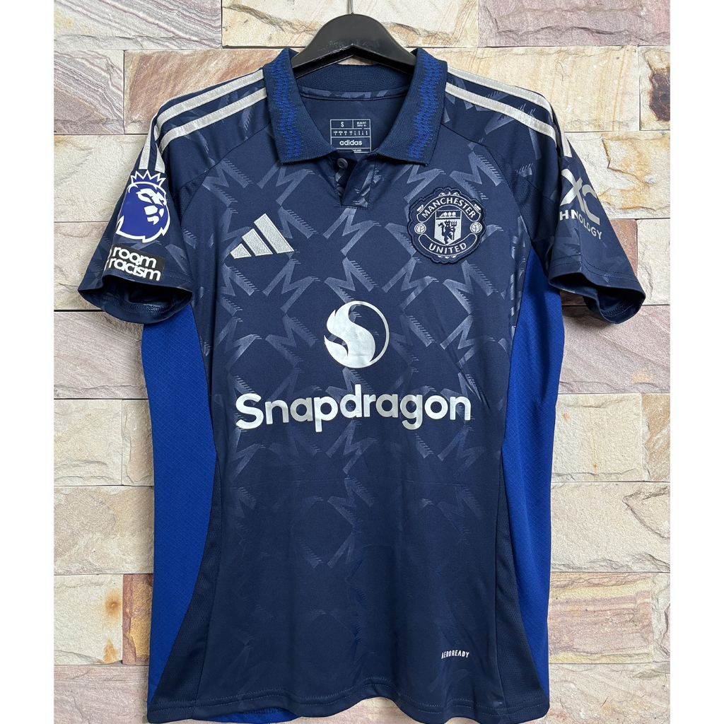 [AAA] เสื้อฟุตบอล ทีมแมนยูปี2024/2025 สีน้ำเงิน ตัวคอปก