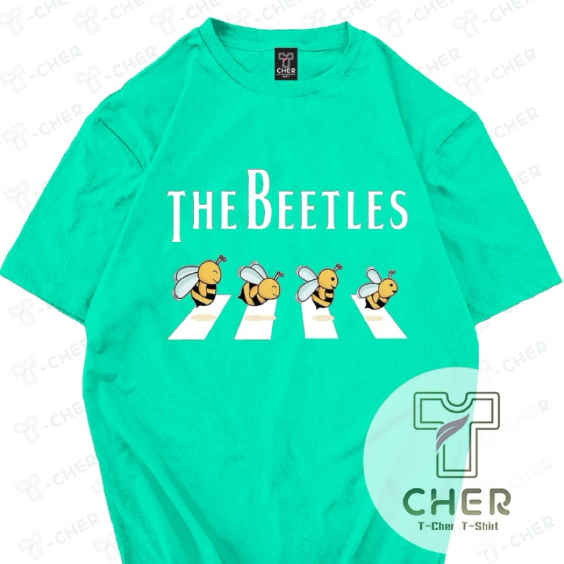 เสื้อยืดสกรีนลาย ผึ้งน้อย4ตัว มีหลายสีให้เลือก รูปที่ 2