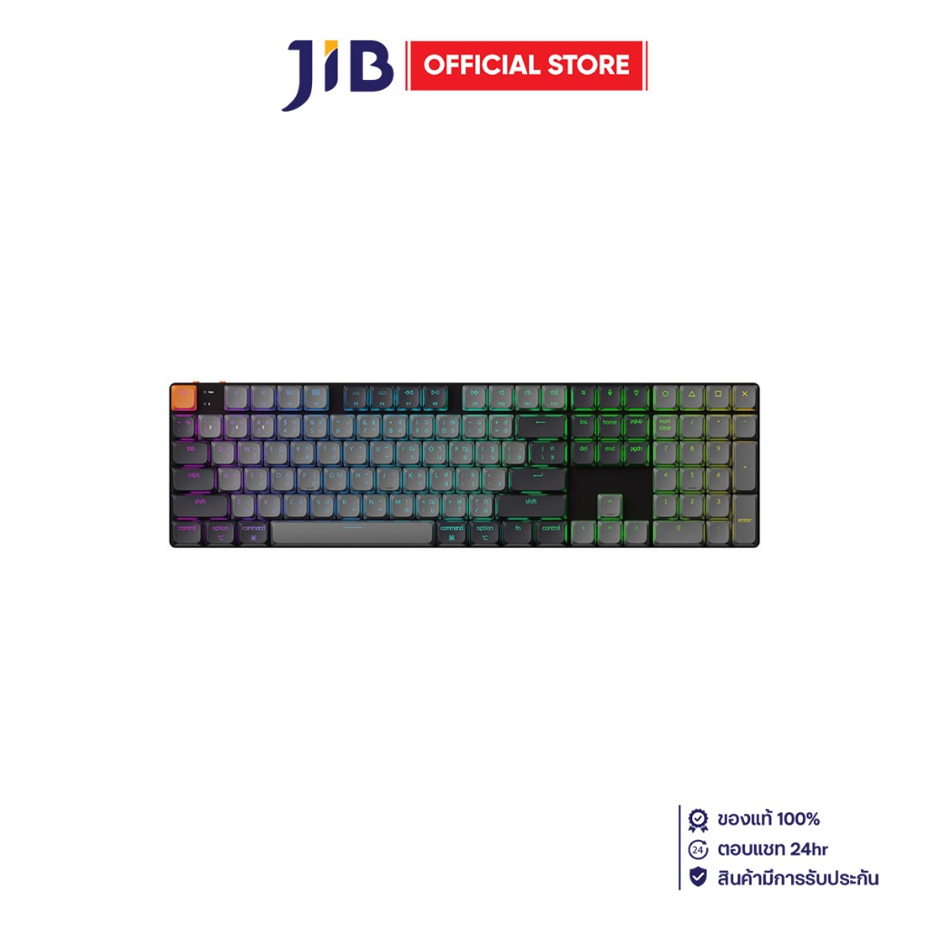WIRELESS KEYBOARD (คีย์บอร์ดไร้สาย) KEYCHRON K5X RGB EN/TH - BLACK (K5X-H-TH)