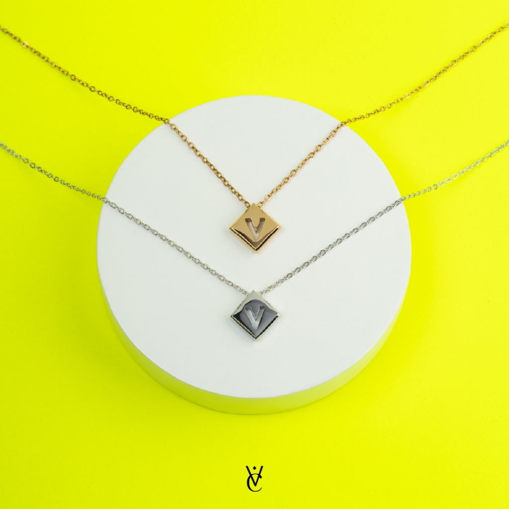 Valichain – Alphabet Necklace (White Gold) ราคา ถูกที่สุด ดีลบีเคเค แกลเลอรีภาพที่ 6