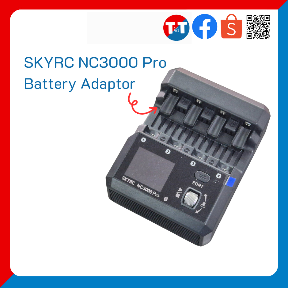 MINI4WD NC3000 Pro Battery adaptor (เฉพาะอแดปเตอร์รองถ่าน)