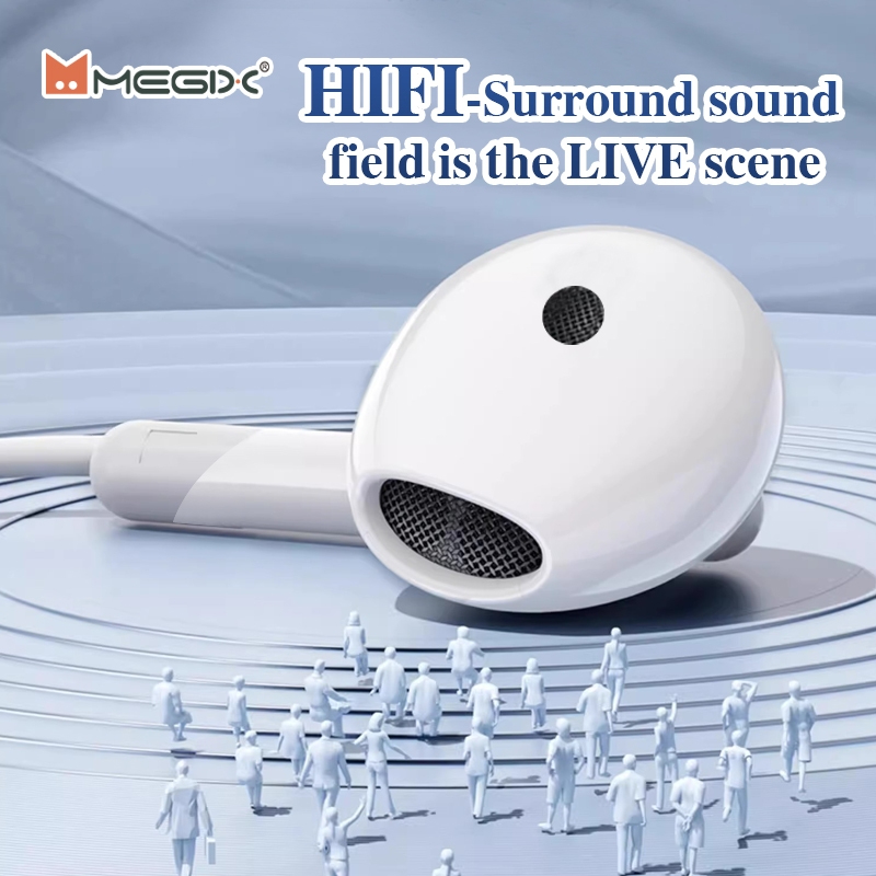 หูฟังแบบอินเอียร์ Megix E13 คุณภาพเสียงดีเยี่ยม รองรับการเชื่อมต่อ Bluetooth สำหรับ  l7 l8 x xr l11 l12 l13 l14
