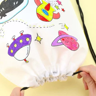 กระเป๋าสะพาย diy กระเป๋าผ้าระบายสี ระบายสี ของเล่นdiy ระบายสีเด็ก เสริมพัฒนาการเด็ก 2 ขวบ ของเล่นงานประดิษฐ์ ของเล่นเด็ก