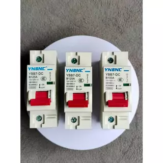 เบรกเกอร์ DC 1P ฺฺฺฺฺB63A 80A 100A 125A 150A 200A 250A สำหรับโซล่าเซลล์ มอเตอร์ไซค์ไฟฟ้า รถไฟฟ้า พร้อมส่งทันทีในไทย