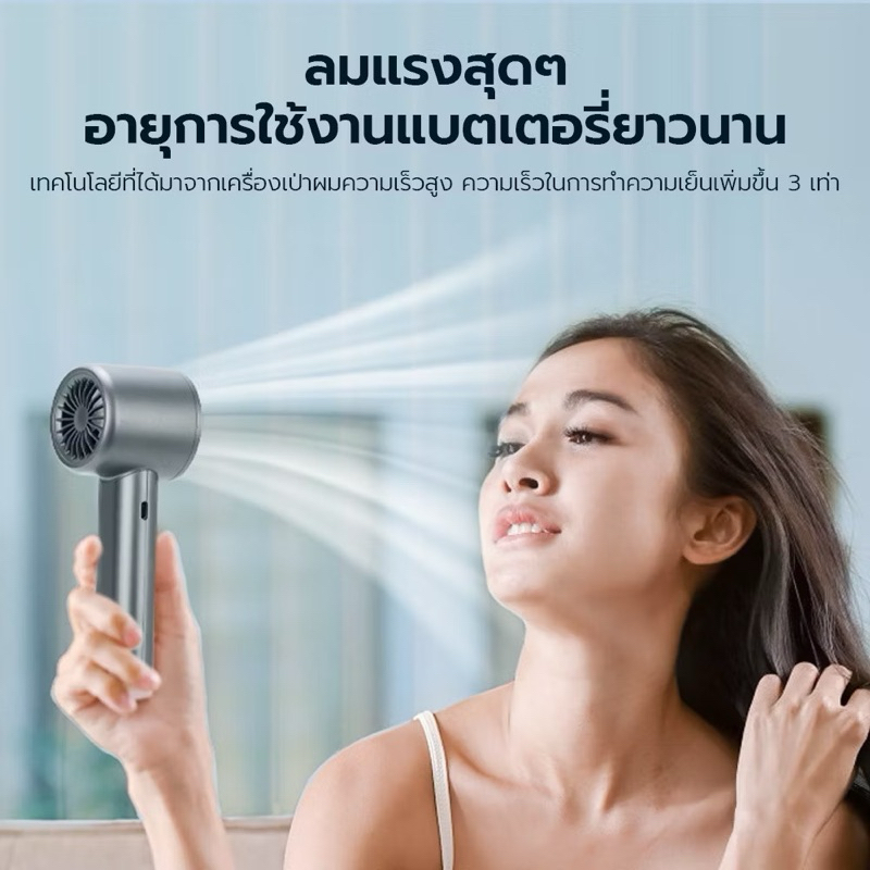 M11 พัดลมมือถือ พัดลมขนาดเล็ ความเร็ว120 ระดับ ชาร์จ USB พัดลมพกพา สามารถปรับได้ Mini Fan