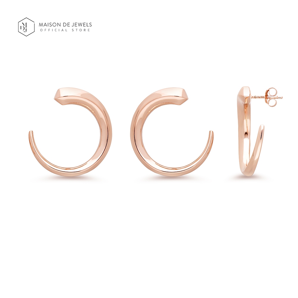 Maison de Jewels - Grand Lucy Swirl Earrings