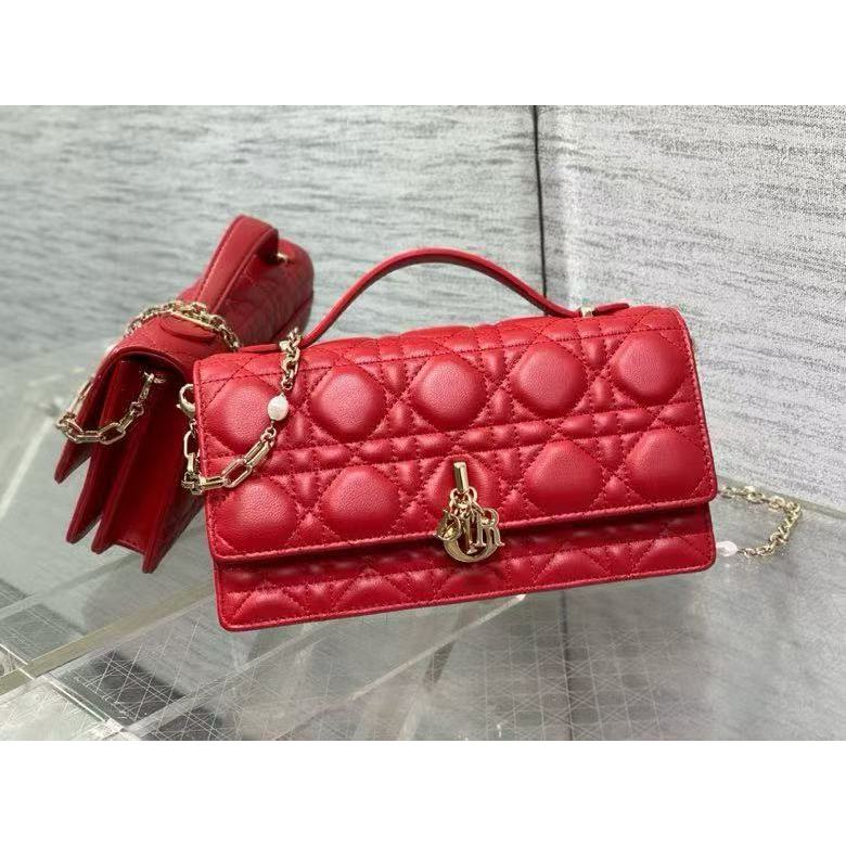 DIOR Lady Dior กระเป๋าสะพายไหล่ข้างหนึ่งไหล่ 1408