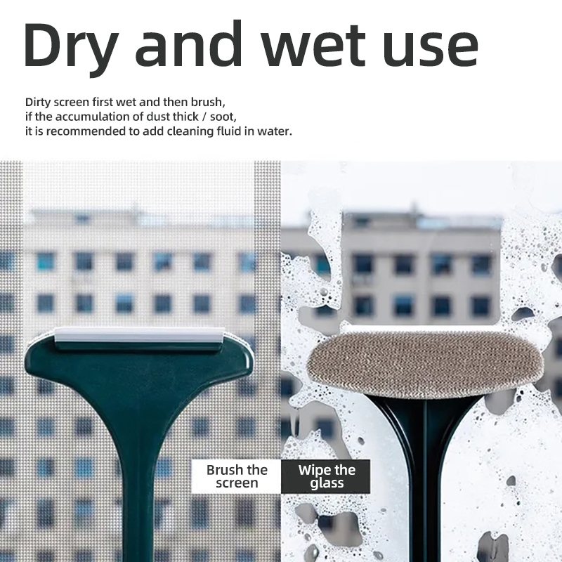 แปรงทำความสะอาด สะอาดหน้าจอหน้าต่าง เปียกและแห้งสำหรับที่ใช้ ไม่จำเป็นต้องถอดประกอบ - รูปที่ 6