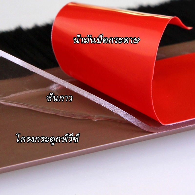 สินค้าคุณภาพสูง คิ้วประตู กันแมลง กันฝุ่น กันแอร์ออก ชนิดซิลิโคลน สำหรับปิดช่องว่างใต้ประตู สีขาว สีน้ำตาล ราคา ถูกที่สุด ดีลบีเคเค แกลเลอรีภาพที่ 3