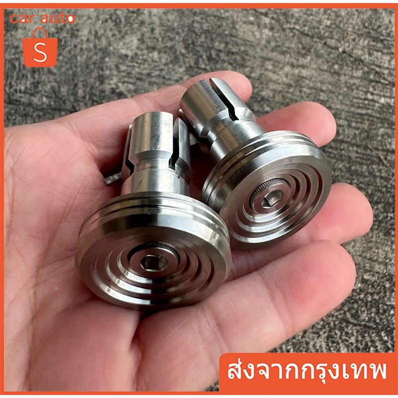 ตุ้มเลส น็อตเลส ปลายแฮนด์ก้นหอย 1 คู่ สแตนเลสแท้ 100% สีเงิน ใส่ได้ทุกรุ่นรถ = 2 ชิ้น