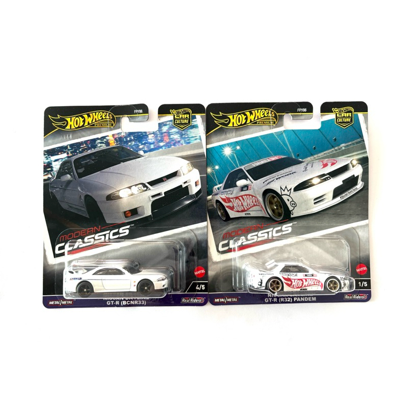 Hot Wheels | NISSAN SKYLINE GT-R (BCNR33) NISSAN  SKYLINE GT-R (R32) PANDEM ~ MODERN CLASSICS |‼️แพคยับ ขอบขาด‼️|🛞ล้อยาง