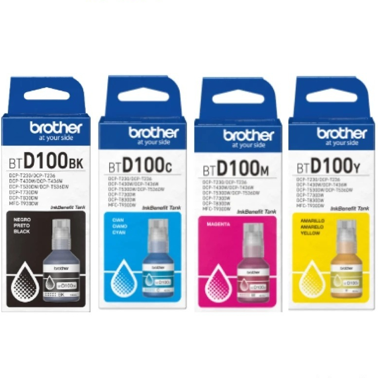 Brother BT-D100BK / BT-D100 C / M / Y For. Brother : DCP-T230 / DCP-T236 / DCP-T430W / DCP-T436W / D