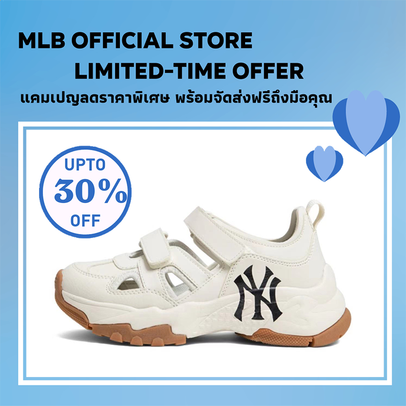 ของแท้ 100% MLB รองเท้า Chunky นิวยอร์ก แยงกี้ส์ รองเท้าแตะ MLB รองเท้า