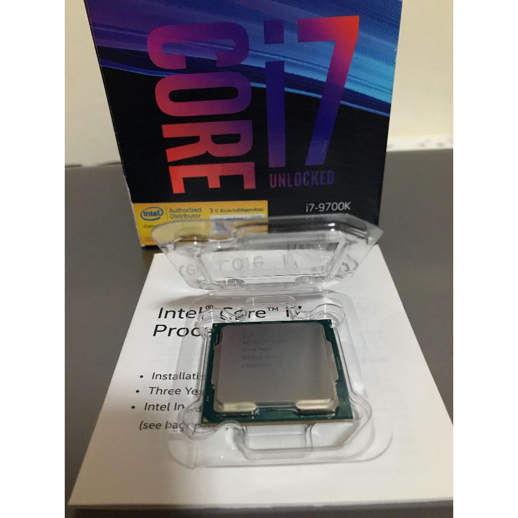 CPU ซีพียู (พร้อมกล่อง) Intel 1151 Core™ i7-9700K 3.60 GHz มือสอง พร้อมส่ง