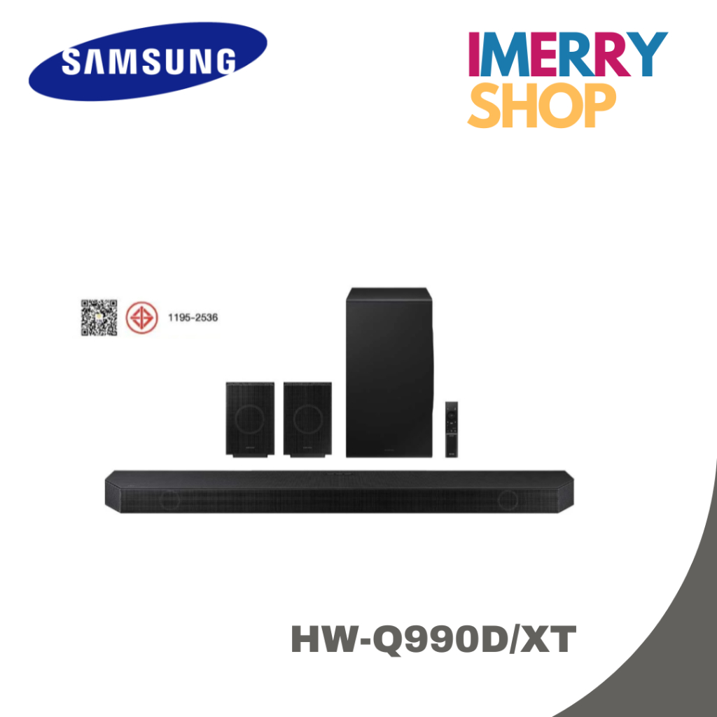 SAMSUNG Soundbar 11.1.4 CH ชุดลำโพงซาวด์บาร์ 2024 รุ่น HW-Q990D/XT