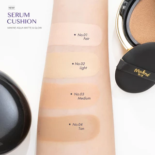 [💜ลด50%ในไลฟ์|ส่งด่วน💜] คุชชั่นเซรั่มมักเน่ ไข่มุกดำ ไข่มุกขาว Makne Cushion Serum คุชชั่น ปกปิด เบาบาง สบายผิว ไม่เยิ้ม