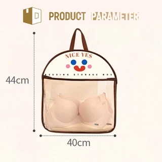 ร้านอยู่ที่ไทย 44*38CM กระเป๋าเก็บของแขวนผนัง เก็บชุดชั้นใน แขวนของในห้องน้ำ ห้องครัว