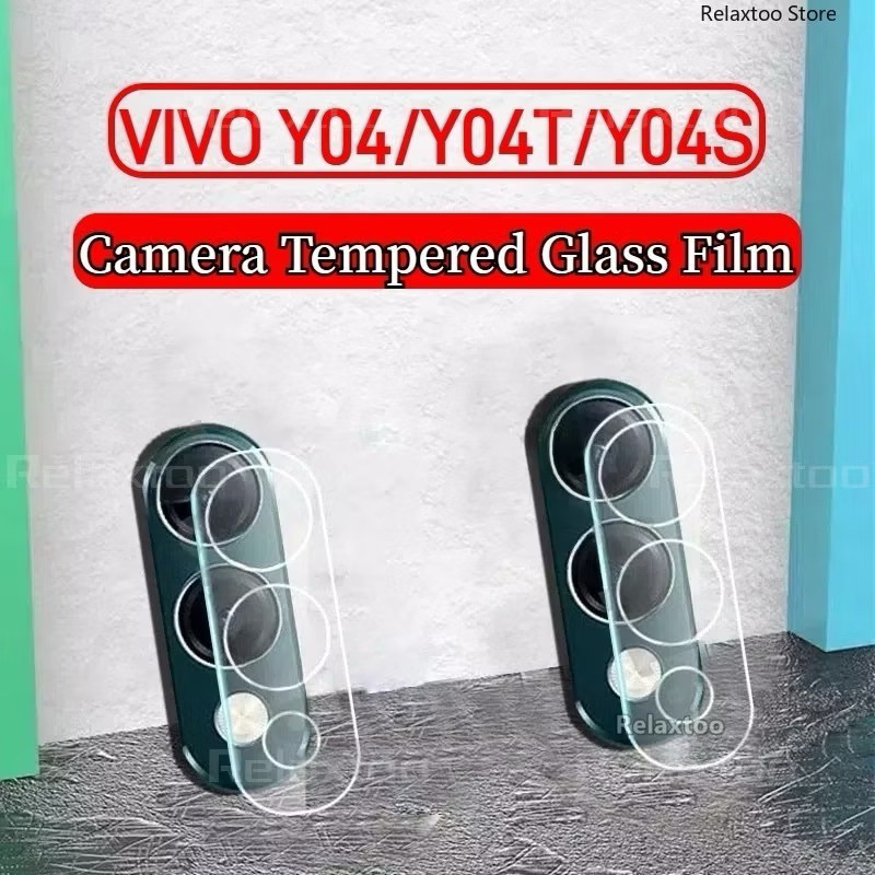 ฟิล์มกระจกกันรอย เลนส์กล้อง เต็มเลนส์ สำหรับ Vivo Y04s Y04 Y29s สำหรับ Vivo