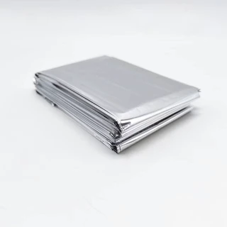 ผ้าห่มฉุกเฉิน ผ้าห่มอวกาศ ขนาด160*210ซม emergency rescue blanket แผ่นสะท้อนแสง กันน้ำกันลม