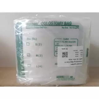 ถุงอุจจาระหน้าท้อง ใช้แล้วทิ้ง Colostomy Bag BMI (1 กล่อง = 50ชิ้น)