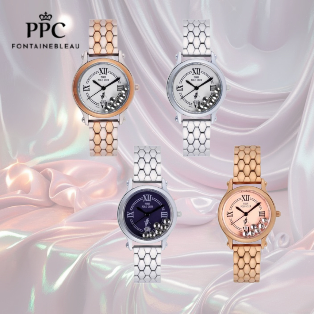 PARIS POLO CLUB รุ่น PPC-DC38 นาฬิกาผู้หญิง นาฬิกา Paris Polo สวยหรูของแท้