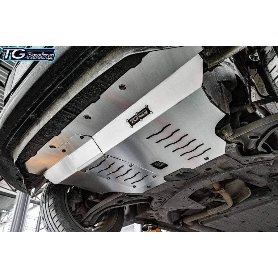 แผ่นใต้เครื่อง TG Racing แผ่นใต้ท้องรถ อลูมิเนียมอย่างหนา ตัดเข้ารูป สำหรับรุ่น honda Jazz City Civic Brio Toyota Vios