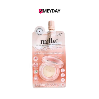 (แบบซอง) Mille Perfect Glow Skin Cushion Spf50+ Pa+++ มิลเล่ เพอร์เฟ็กต์ สกิน คัฟเวอร์ เบลอริ่ง คุชชั่น 6g