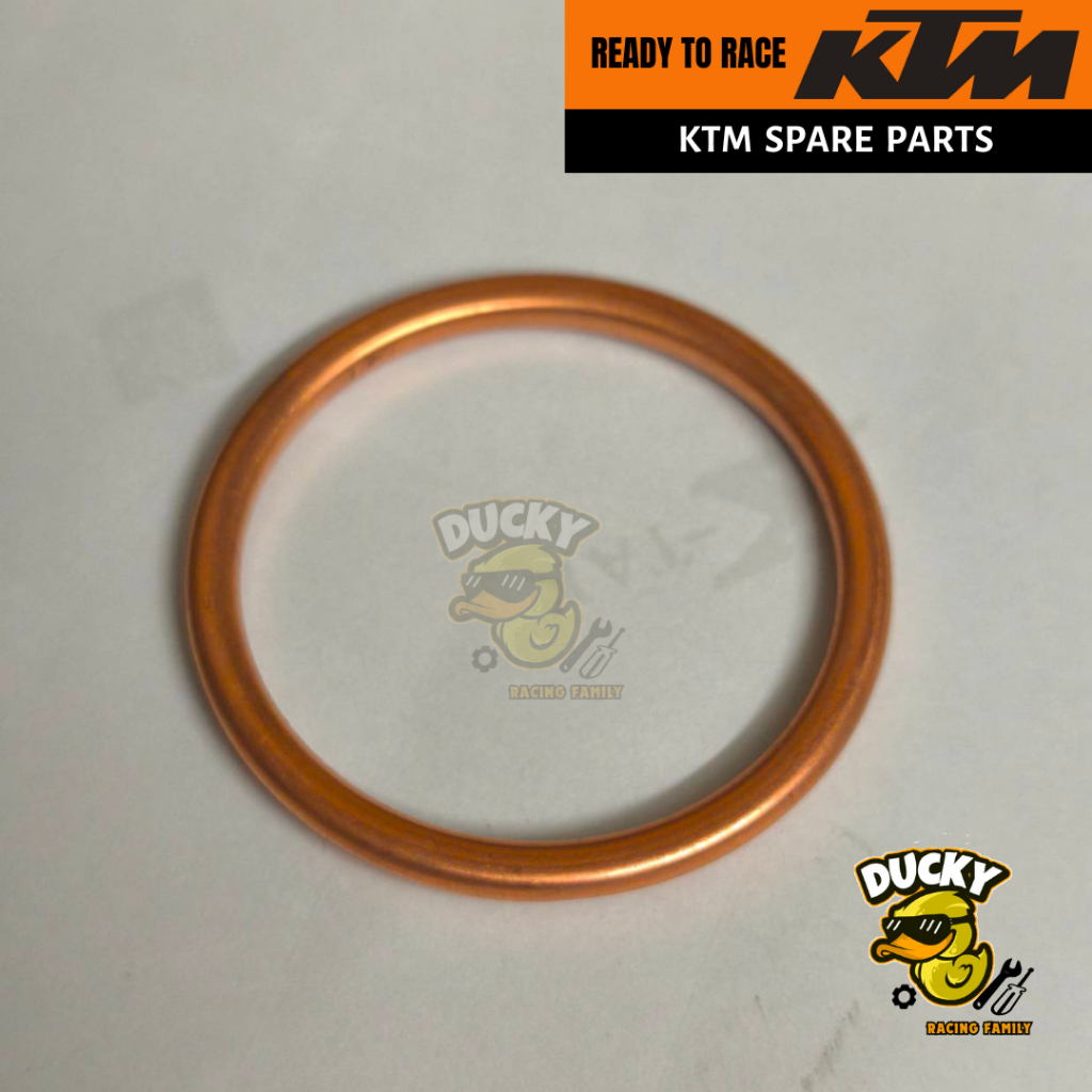 ปะเก็น ทองแดง ปะเก็นฝาสูบคอท่อ KTM DUKE200/250/390 exhaust flange gasket