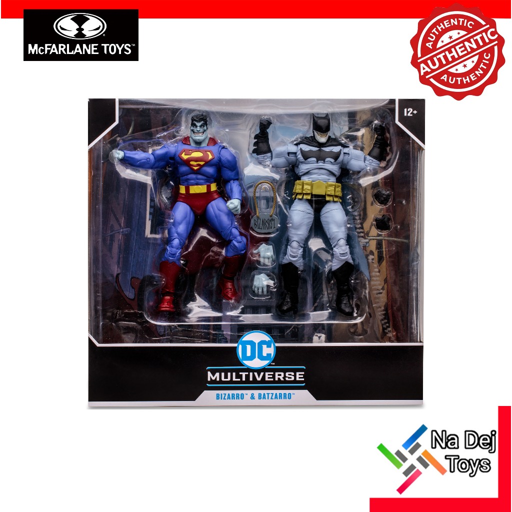 Bizarro & Batzarro DC Multiverse McFarlane Toys 7" Figure บิซาโร่ & แบทซาโร่ ดีซีมัลติเวิร์ส 7 นิ้ว 