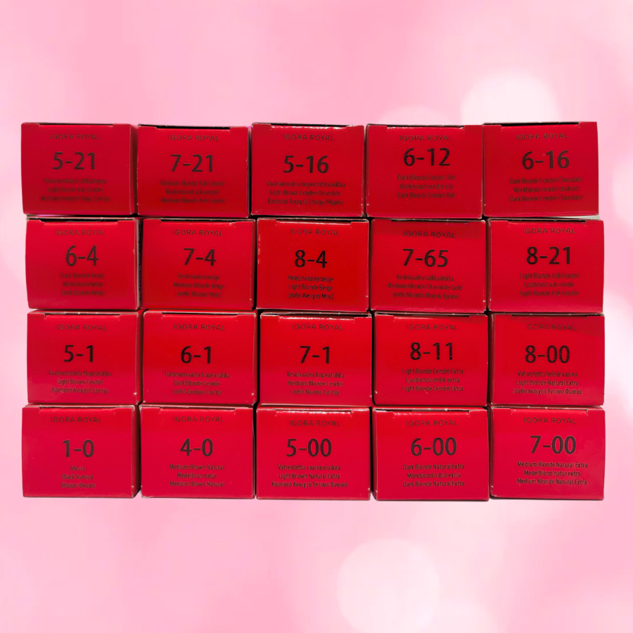 Schwarzkopf IGORA ROYAL 60 ML. ผลิตภัณฑ์ครีมเปลี่ยนสีผมถาวรไม่รวมไฮโดรเจน