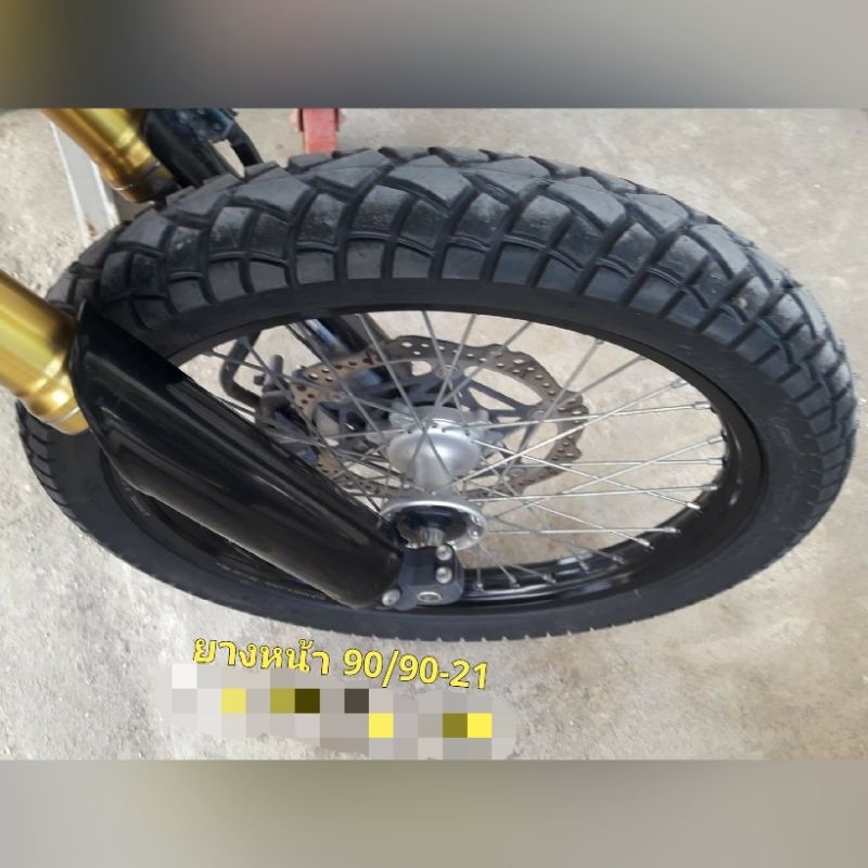 ยางวิ่งทางเรียบทางลาดยาง (หน้า-หลัง ยี่ห้อ Deli Tire) สำหรับ CRF , KLX , WR155 ขายเป็นคู่ ราคา ถูกที่สุด ดีลบีเคเค แกลเลอรีภาพที่ 4