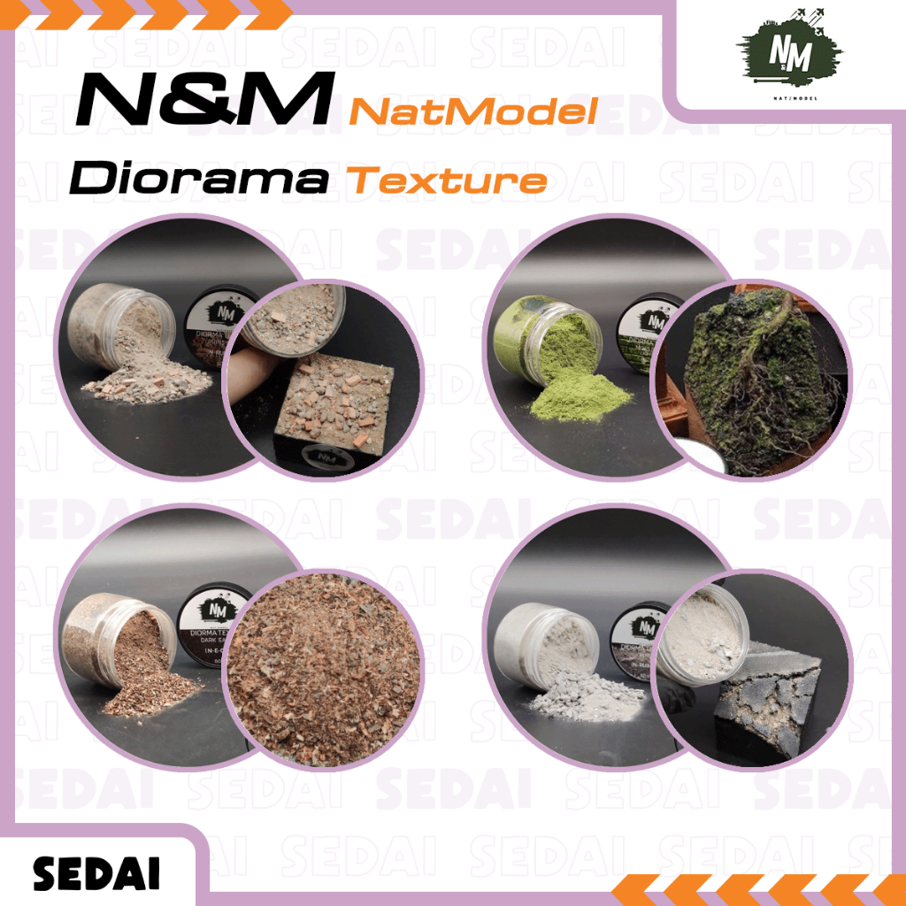 [ ส่งฟรี 🔥 ] N&M Nat Model Diorama Texture ไดโอราม่า เท็กเจอร์
