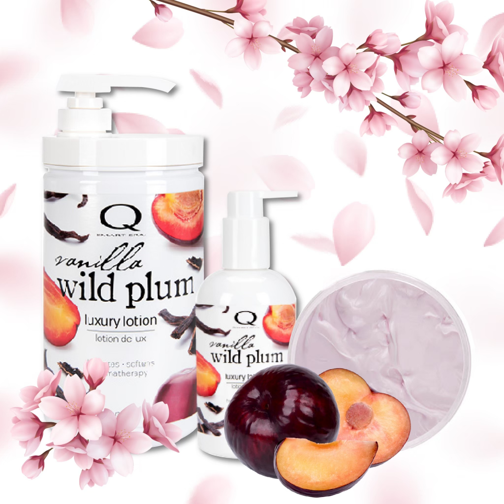 Qtica Vanilla wild plum luxury lotion for manicures & Pedicures.โลชั่นสำหรับทำสปามือเท้าใช้ได้ทั่วร่