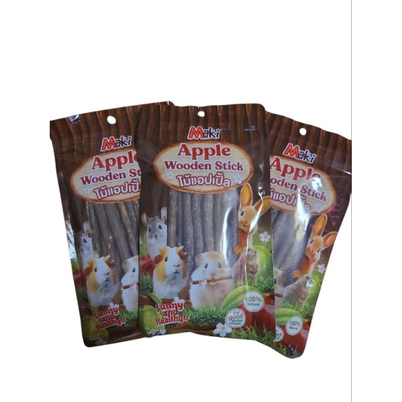 Maki  Apple Wooden Stick ไม้แอปเปิ้ล