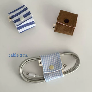fabric cable holder (Long) - ที่รัดสาย สายชาร์จ สายหูฟัง