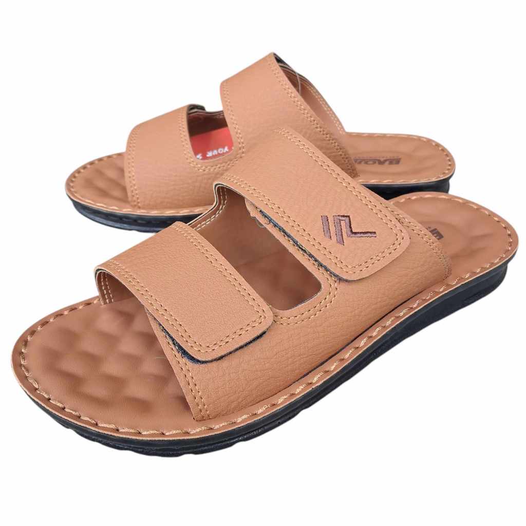รองเท้าแตะสวมหนังชาย BAOJI แท้ รุ่น PM103 Size 39-44