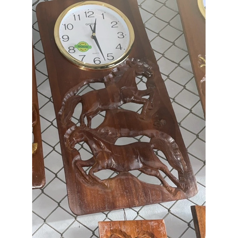 นาฬิกาแขวนผนังไม้แกะสลัก ไม้สักแท้🔥 รวมนาฬิกาแกะสลัก 10 แบบ - รูปที่ 5