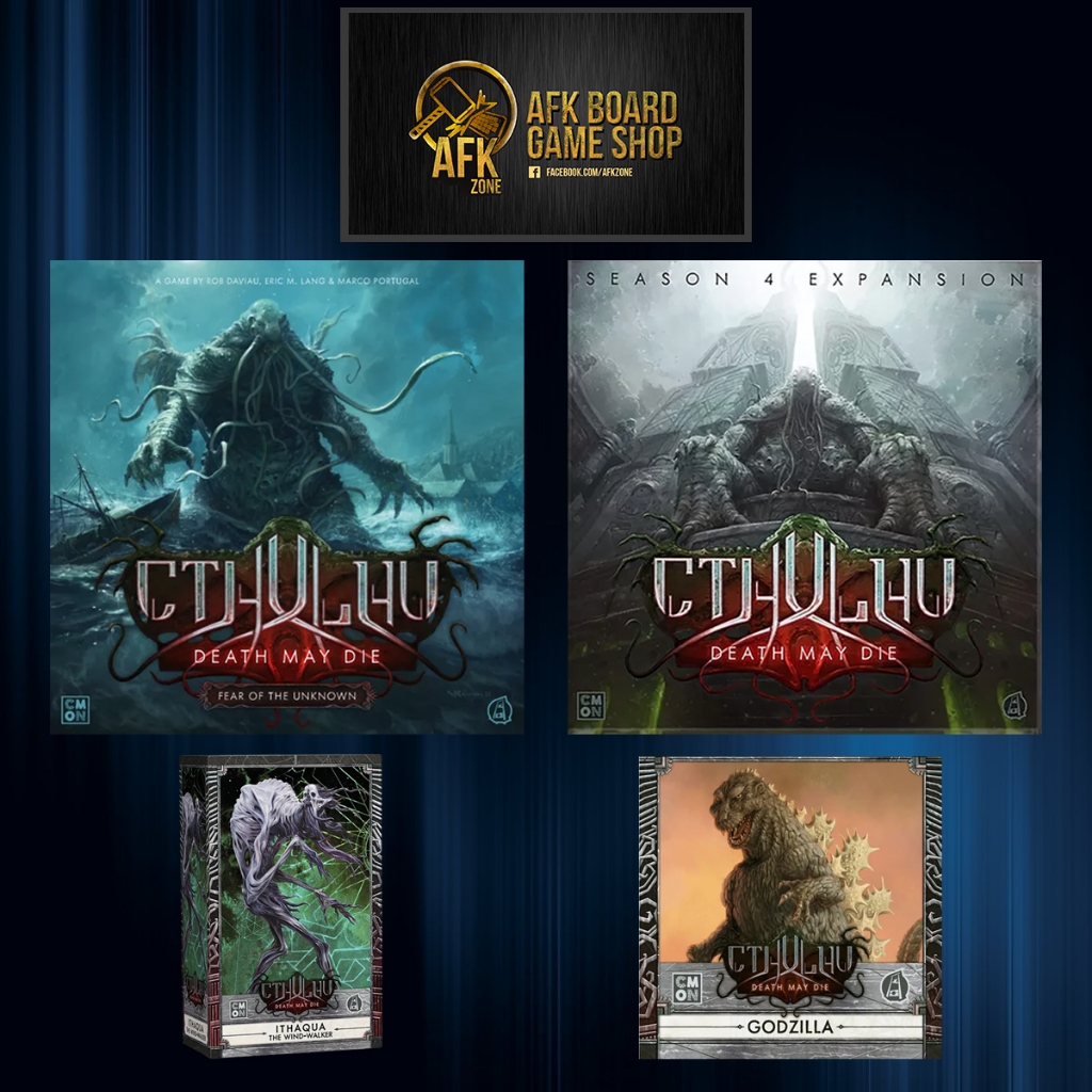 Cthulhu Death May Die Fear of Unknown, SS4, Ithaqua WW Godzilla ENG Edition - Board Game - บอร์ดเกม