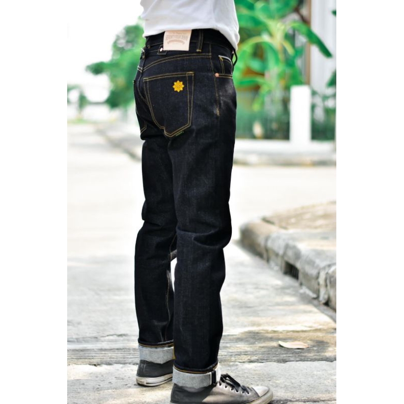 74DENIM 16oz(รุ่นเบลหลัง )ทรงกะบอกเล็ก