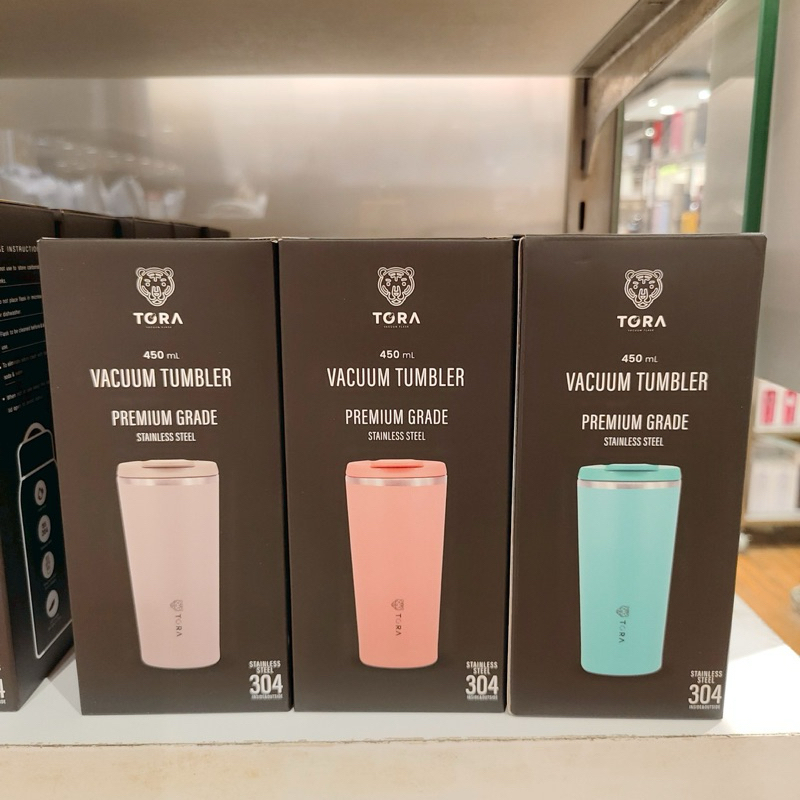 Tora - แก้วน้ำสุญญากาศ แก้วน้ำเก็บความเย็น ขนาด 450 ml แบรนด์แท้ 100%