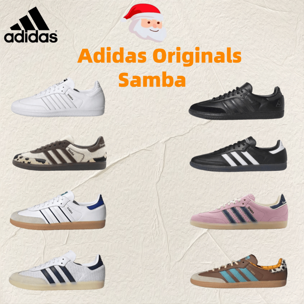 【ของแท้100% 】Adidas Originals Samba สำหรับทั้งชายและหญิง รองเท้าลำลอง น้ำหนักเบาและสวมใส่สบาย