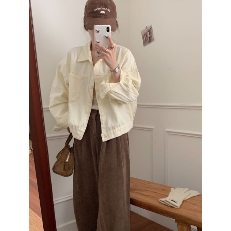 Jacket เชิ้ตรุ่นใหม่ ดีเทลกระเป๋าหน้าคู่ ป้ายwanwan