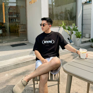 Hype It - Maxi Hype Logo Collection T-shirts เสื้อยืดแขนสั้นทรง Oversized แบรนด์ Hype It (คอไม่กว้าง ทรงไหล่ตก)