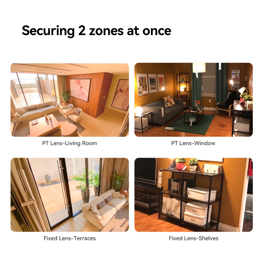 IMOU Security Camera Ranger Dual กล้องวงจรปิดอัจฉริยะ เลนส์คู่ในตัวเดียว คมชัดระดับ 3MP x2