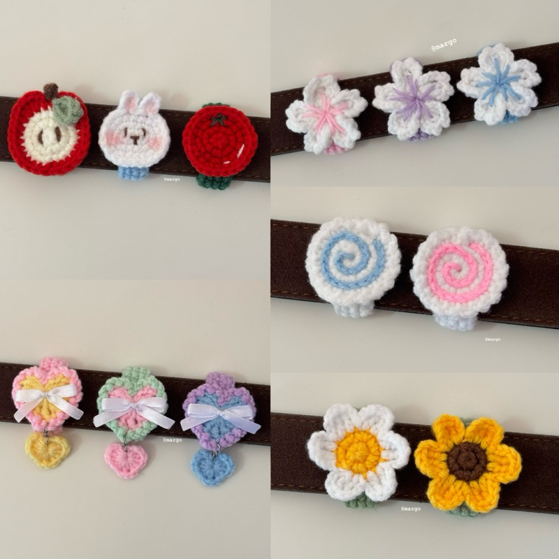 สายรัดเข็มขัดไหมพรม🧶 ที่รัดเข็มขัดนักเรียน🌷🎀 [จัดส่งภายใน 3-5 วัน]