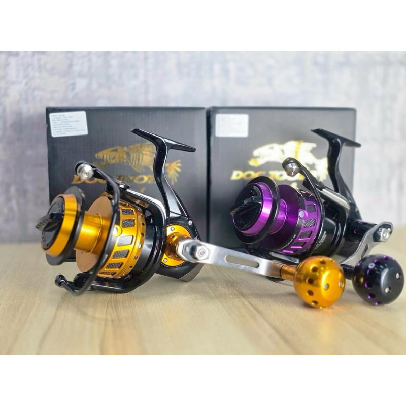 รอก Gmax DOG TOOTH 2025 รอกสปินนิ่ง รอกรับน้ำหนักปลา 40-50 kg รอกตกปลาบึก รอกงานบิ๊กเกมส์ เบรค 30 kg