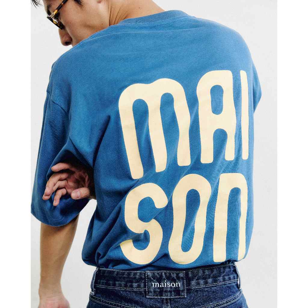 maison KEEPS | The Oversized Ink Logo Tee| Unisex | เสื้อยืด ทรง oversized ผ้านุ่มพิเศษ | มีให้เลือก 2 Size อก 44