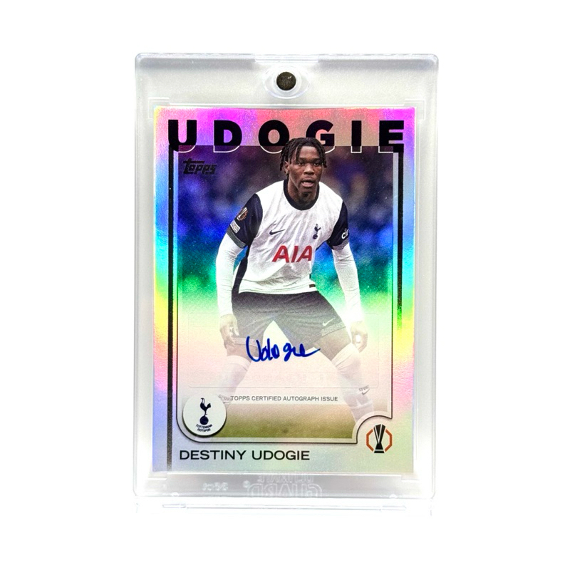 Topps UCC 24/25 Destiny Udogie Tottenham Hotspur Base Autograph